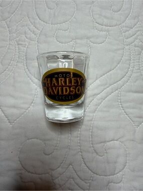 Harley-Davidson Logo Shot Glass in Black and Gold